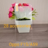 TEMPRED GLASS OPPO F1S/A59 ANTIGORES LAYAR DEPAN SCREEN PROTEKTOR LCD