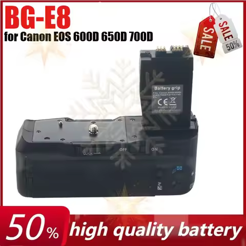 BG-E8 SLR Replacement Battery Grip Handle for Canon EOS 600D 650D 700D 550D/ Rebel T2i T3i T4i T5i S