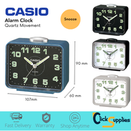 Casio Alarm Clock Quartz movement with Snooze Function Large Display Glow in the Dark TQ-218