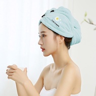 Daisy Hair Towels Quick Drying Absorbent Letter Embroidery Does Not Hurt Hair Wipe Towel Shampoo Pack Turban