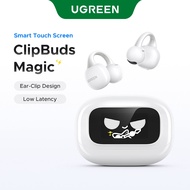 【LCD Touch Screen】UGREEN ClipBuds Magic IPX5 WaterProof 30H Battery Life Bluetooth Earphone Earbuds