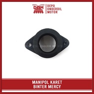 Manipol BINTER MERCY (PSP) - Insulator Karet Manifold Intake Intek Leher Karbu Karburator PE 28