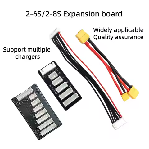 2S 3S 4S 2S-6S 2S-8S Lithium Battery Balance Charging Board Power Bank Balancer Adapter w/ JST XH ch