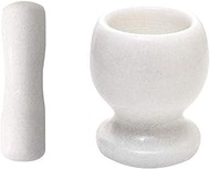 CS-YMQ Mortar and Pestle Set - White Marble Household Manual Grinder Kitchen Non Porous,Dishwasher Safe Mortar and Pestle mortar&amp;pestle (Color : As picture, Size : -)