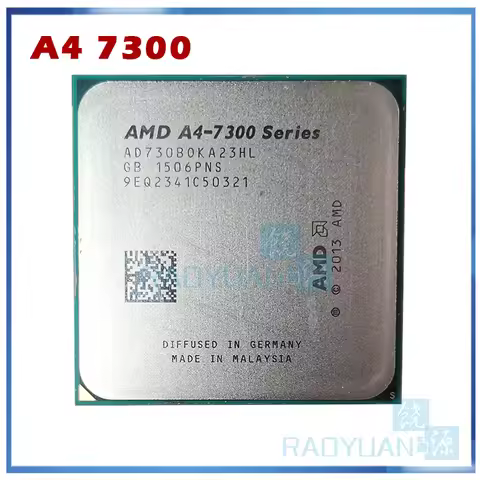 AMD A4-Series A4-7300 A4 7300 A4 7300B 3.8 GHz Dual-Core CPU Processor AD7300OKA23HL Socket FM2