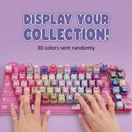 Clickeez Fidget Keycap Keychain Light Up LED 5pcs