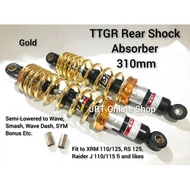 TTGR Rear Shock Absorber 310mm Gold