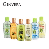 GINVERA Olive Oil 150ml - for Hair, Face and Body to moisturise skin, remove make up and repair hair - Green Tea/Argan/Coconut/Olive/Almond