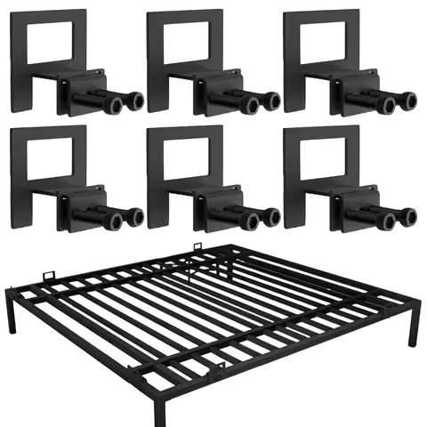 6 Pcs Non Slip Mattress Gaskets for Bed Frame Mattress Slide Stopper Adjustable Mattress Retainer Ba