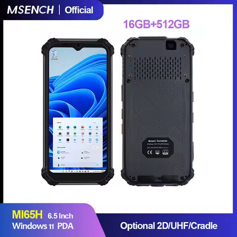 6.5INCH Windows 11 Pro Rugged Tablet 4G LTE GPS 16GB RAM/512 GB ROM 10000mAh IP67 Handheld Waterproo