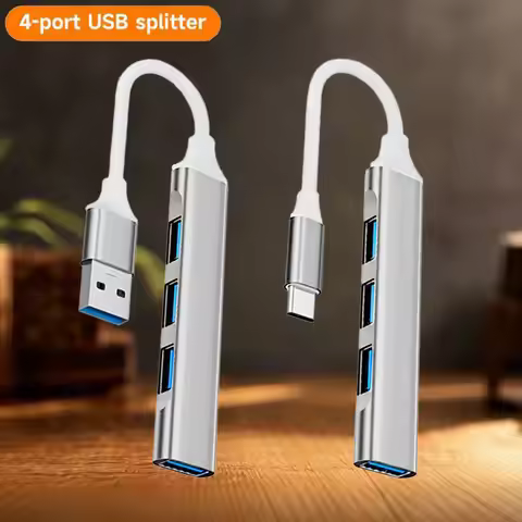 4 Port USB Type C 3.0 Hub USB Hub Type C Dock Multi Splitter Adapter OTG Type C HUB for Smartphone A