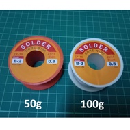 63/37 Soldering Wire 50g 100g 250g 0.8mm Wire Diameter - Tin Lead Rosin Core 2.0% Flux Solder Lead E