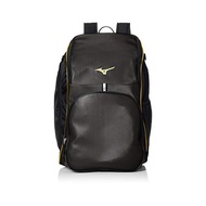 [Japan Direct Mail] Mizuno Men's Backpack Synthetic Leather Reflector 40L Black+Gold 33JD