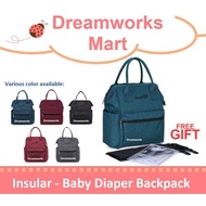 [INSULAR] Fashion Diaper Backpack / Diaper Bag