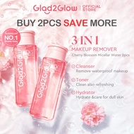 【Sale】Glad2Glow Cherry Blossom Betaine Micellar Water  Makeup Remover 卸妆水 Purifying Face Cleansing o