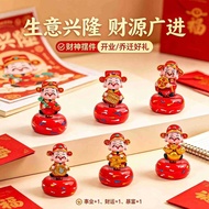 Jingdezhen Ceramic God of Wealth Turning Ornaments Home Office Desktop Workplace Small Ornaments God