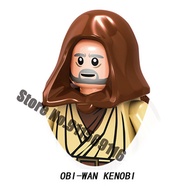 【Limited stock】 Jedi Luke Skywalker Building Block Ahsoka Tano Yoda Obi-Wan Kenobi Grogu Windu Figur