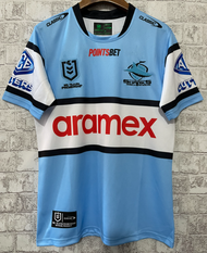 2023 NRL New Sharks Home and Away Rugby Jersey Casual Men's T-shirt Training Shirt S-5XL