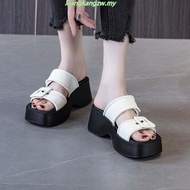 NYC Kasut Perempuan Casey Slip-On  Wedges Sandal -N72413-TF02SV-52-BEIGE