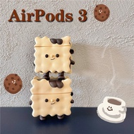 Sandwich biscuit new cartoon compatible AirPods 3 case for compatible AirPods(3rd) case 2021 new compatible AirPods3 earphone protective shell 3rd case compatible AirPodsPro case compatible AirPods2gen case