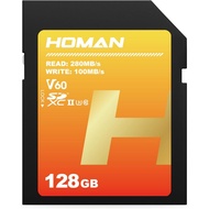 Homan UHS-II SD Card V60 – High Speed For Professional 4K/6K Shooting And RAW Images