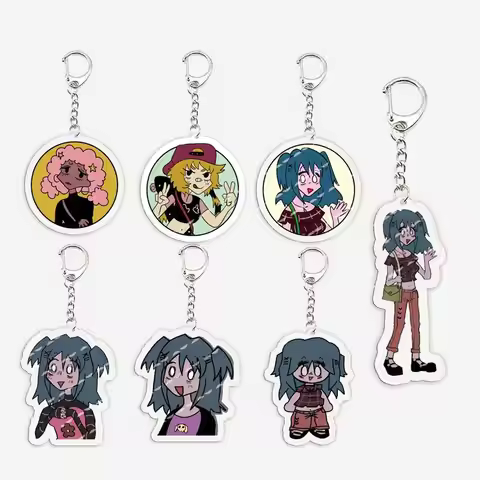 Horror Game Lacey's Games Keychain for Accessories Bag Acrylic Lacey Jay Maisie Key Chain Key Ring P