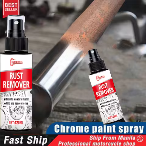 NEW Motorcycle Rust Chrome Paint Spray Cat Semprot Chrome 120ml Chrome Spray Pain Warna Chrome Krum 