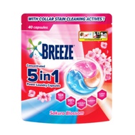 Breeze 5in1 Laundry Capsules 40 capsules (Fresh Lavender / Sakura Blossom / Eucalyptus)