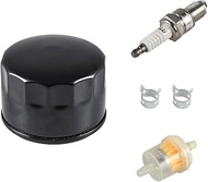 Supermotorparts Oil Filter Fuel Spark Plug for Craftsman LTX1000 LT2000 John Deere L110 D110