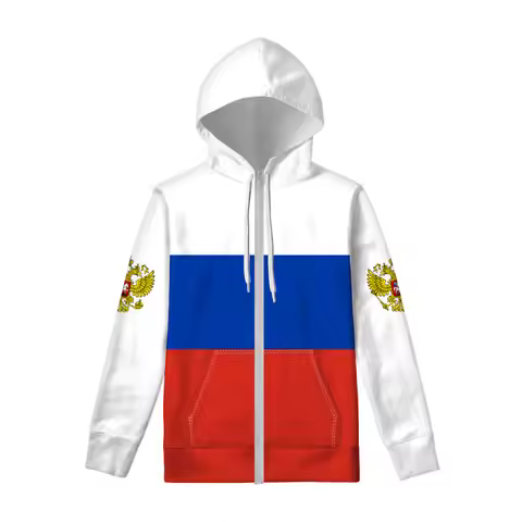 Russia Zipper Hoodie Custom Made Name Number Logo Sweatshirt Flag Russian Cccp Ussr Diy Rossiyskaya 