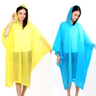 EVA Raincoat Cape Raincoat for Adult with Hooded Poncho Raincoat Unisex
