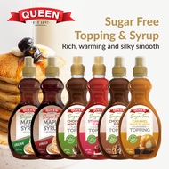 Queen | Sugar Free Maple Flavoured Syrup Sugar Free Topping 355ml Caramel Topping Tanpa Gula Sirap M