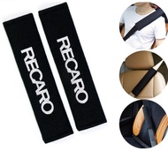 2 Pieces Black Cotton Car Styling Seat Belt Cover Car Safety Seat Comfortable Belt Shoulder Cover Cushion Pad for Recaro