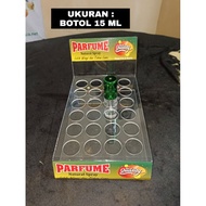 15 ml perfume bottle coaster, 3 mm acrylic material. 15 mm perfume bottle Display