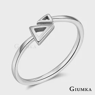 GIUMKA 925純銀戒指尾戒抗過敏 完美比例女戒 幾何開口食指戒可微調 單個價格 MRS07014 2 美國圍2號