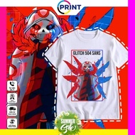 Glitch 504 Sans T-shirt - Error Sans full size small-large