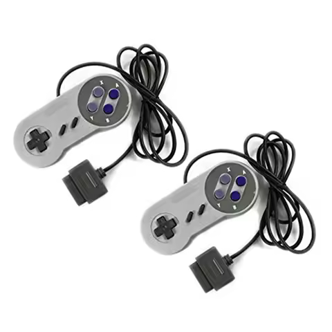 2PCS Joypad Gamepad Controller Pad For Nintendo Super Famicom SNES Fighting Commander Controller for