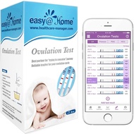 Easy Home Ovulation Test Strips, 25 Pack Fertility Tests, Ovulation Predictor Kit, FSA Eligible, Powered by Premom Ovulation Predictor iOS and Android App, 25 LH Strips