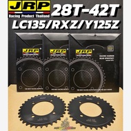 RACING REAR SPROCKET JRP 28T-42T MADE IN THAILAND SPROCKET BELAKANG LC135 RXZ Y125Z Y15 RS150 RSX VF