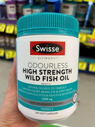 Dầu Cá Swisse Odourless High Strength Wild Fish Oil 1000mg - Hộp 400 Viên