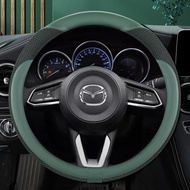 PU Leather Sport Car Steering Wheel Cover for Mazda CX-3 CX-4 CX-5 CX-7 CX-9 Anti-Slip Funda Volante Auto Accessories