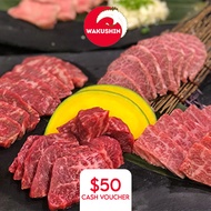 [Waku-Shin Yakiniku Restaurant] $50 Cash Voucher [Redeem In-Store]