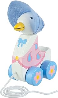 Orange Tree Toys - Jemima Puddle-Duck Pull-Along - Handcrafted Wooden Toy to Promote First Steps and