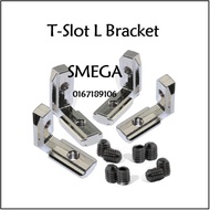 SMEGA T Slot L Bracket Internal L Corner Joint Bracket for Aluminum Profile 2020 3030 4040 4545