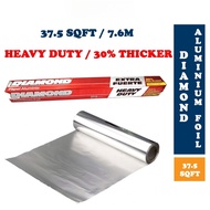 Diamond Aluminium Foil 37.5sqft (7.62mx45.7cm) Heavy Duty/30% Thicker