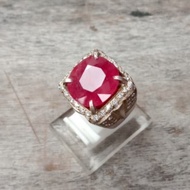 Cincin Batu Permata Ruby Ring Perak