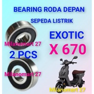 Exotic X 670 electric bicycle front wheel bearing laker electric bicycle front wheel bearing X630