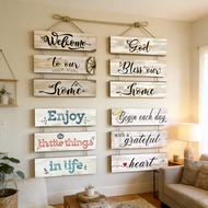 Bible Verse Wall Decor | Inspirational Wooden Hanging Sign | Rustic Christian Quote Frame for Home o