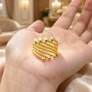 Gold plated ring Dubai motifWanita 1 piece
