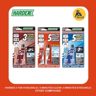 HARDEX 3 TON STEELWELD (HE-30) | 5 MINUTES CLEAR (HE-205) | 5 MINUTES STEELWELD (HE-5) EPOXY COMPOUN
